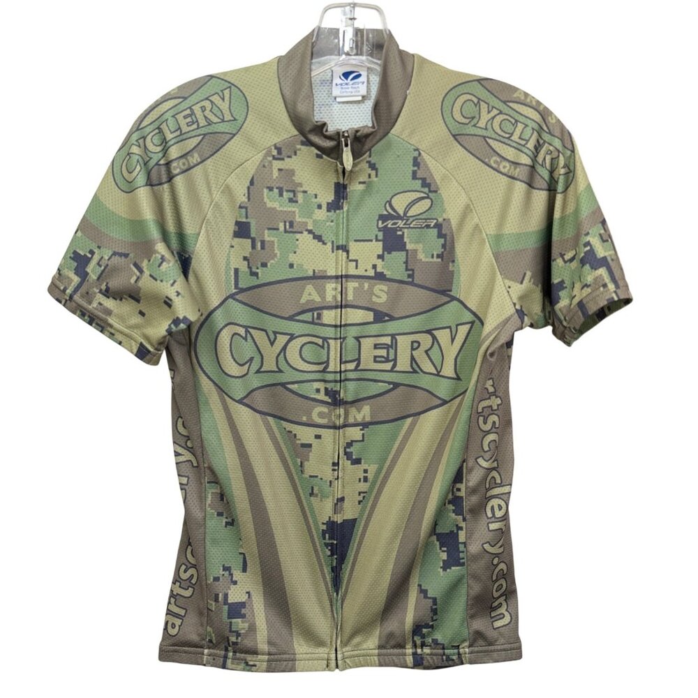 Voler Cycling Jersey Mens Medium Camo Poly Raglan Fit USA